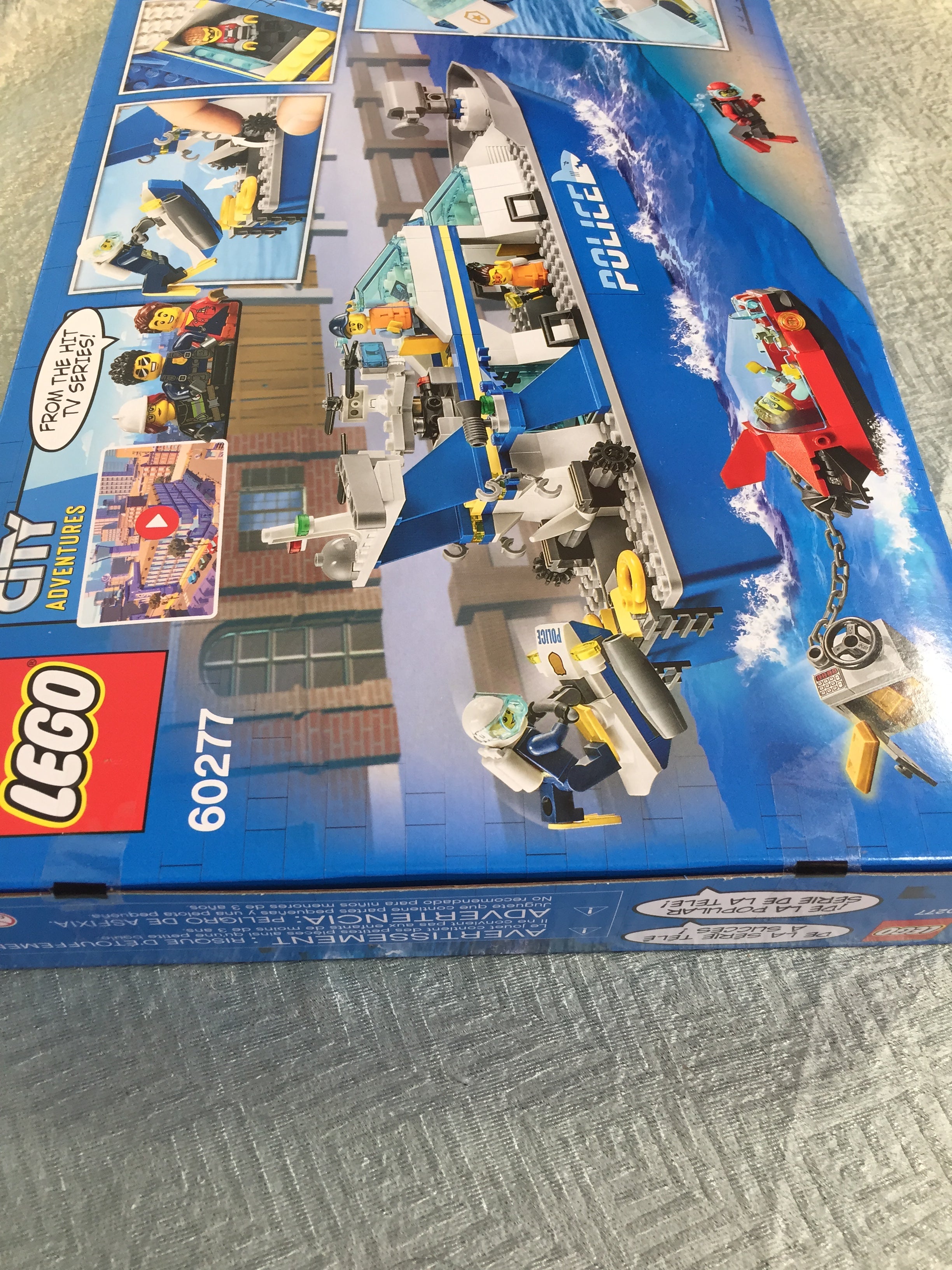 LEGO City Police Patrol Boat 60277 Building Kit; Cool Police Toy (276 Pieces) (7522079604974)